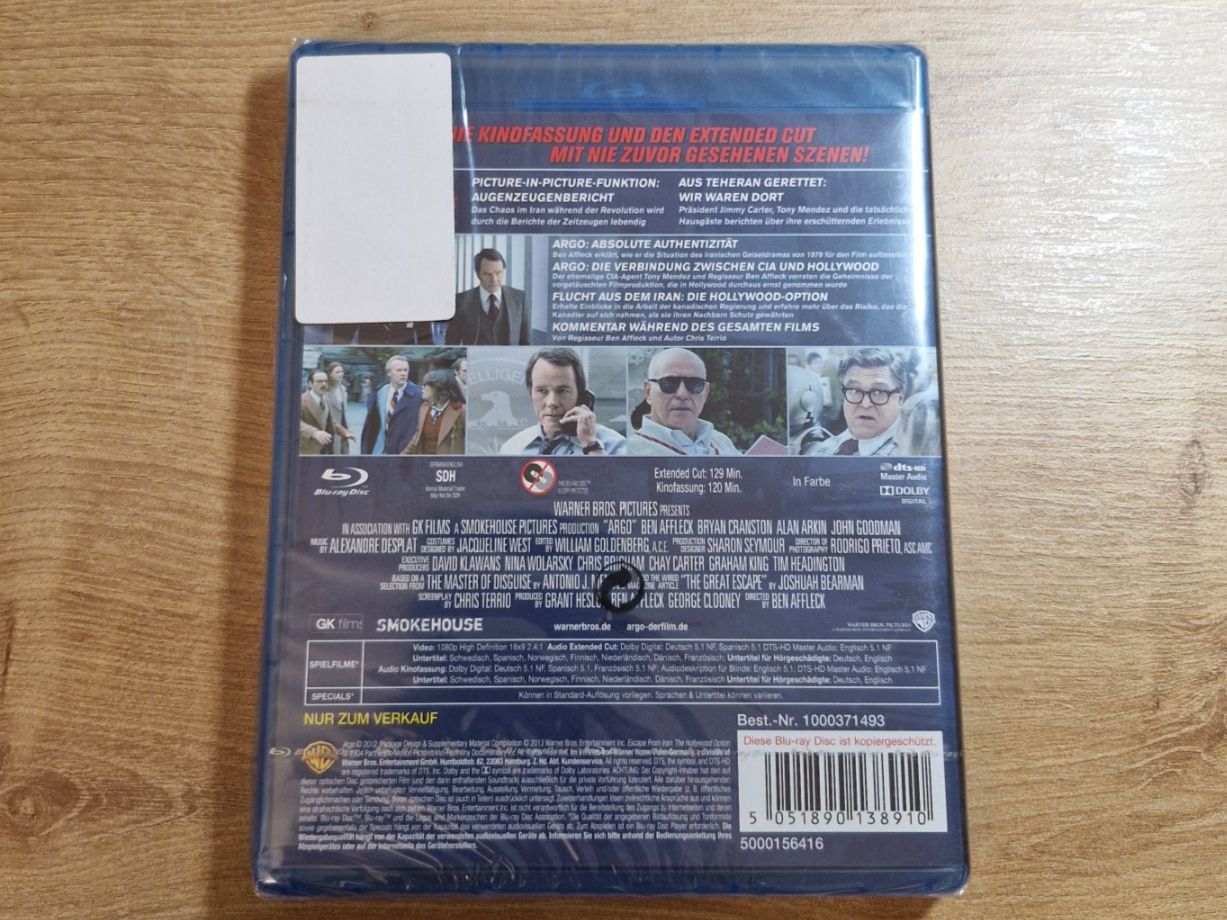 Tutti i DVDs: Argo (2012) NEU OVP Bluray – Nuovo e nell'imballaggio originale da Pfungen venduto da Whitie 1