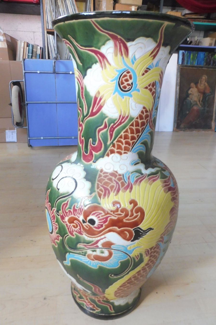Vasi & Recipienti: Wunderschöne China Bodenvase Drachen usw. 80cm ! – Usato da Maschwanden venduto da struppiundtim 3