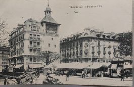 GENÈVE - Marché sur le Pont de l'Ile