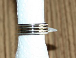 Fingerring Stahl silber Ø 18mm NEU (29)