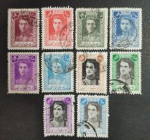 Persien/Iran 1942-46, Mohammad Reza Pahlavi, LoT gestempelt