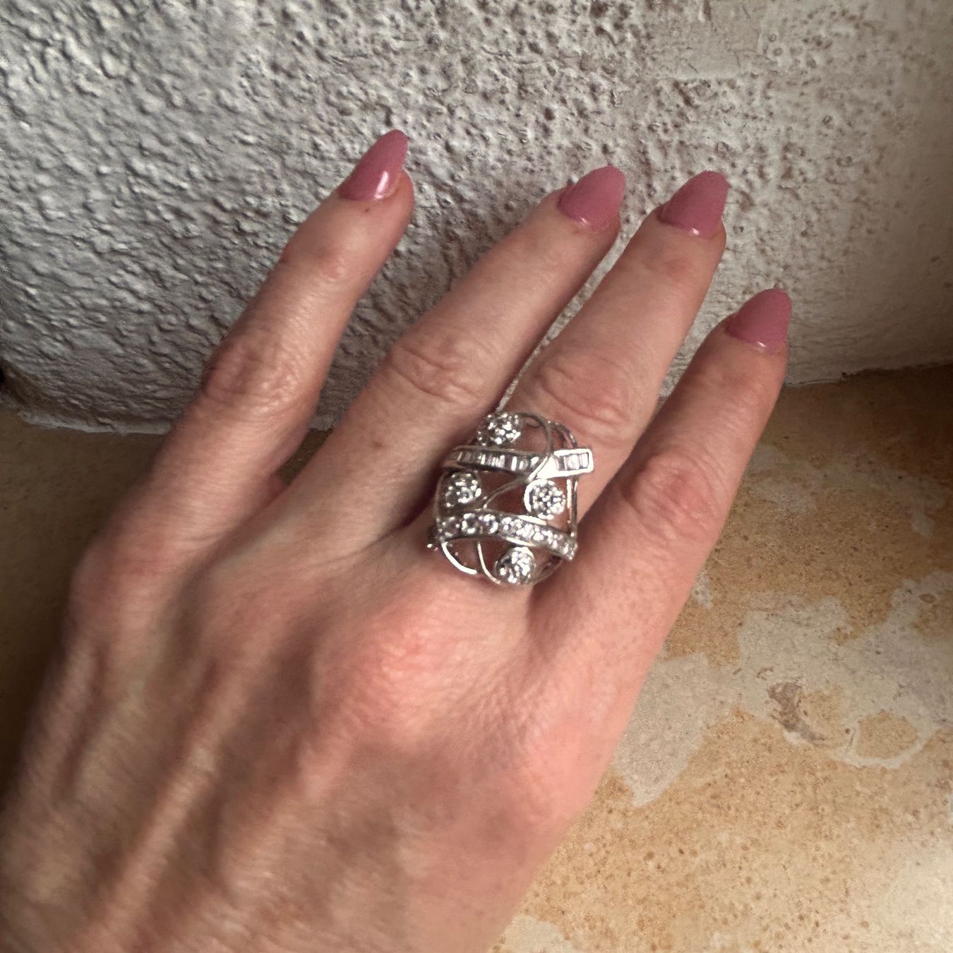 Ringe: WHITE Ring Zirkonia, WEDDING Grösse 57 – Gebraucht aus Laufen von Bellebellezza 2