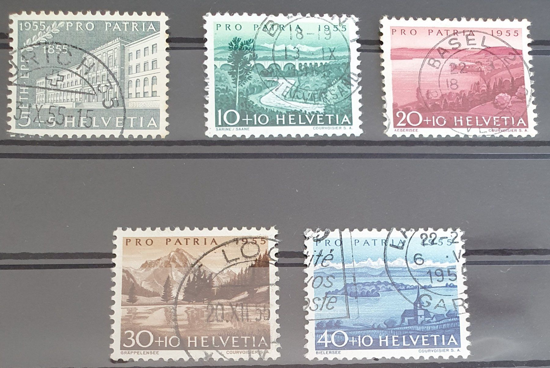 Alle Briefmarken: B71 - B75 Pro Patria – Gebraucht aus Balgach von SIMEON27