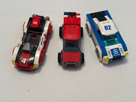 LEGO City Bundle: Rennwagen + Truck + Polizeiauto