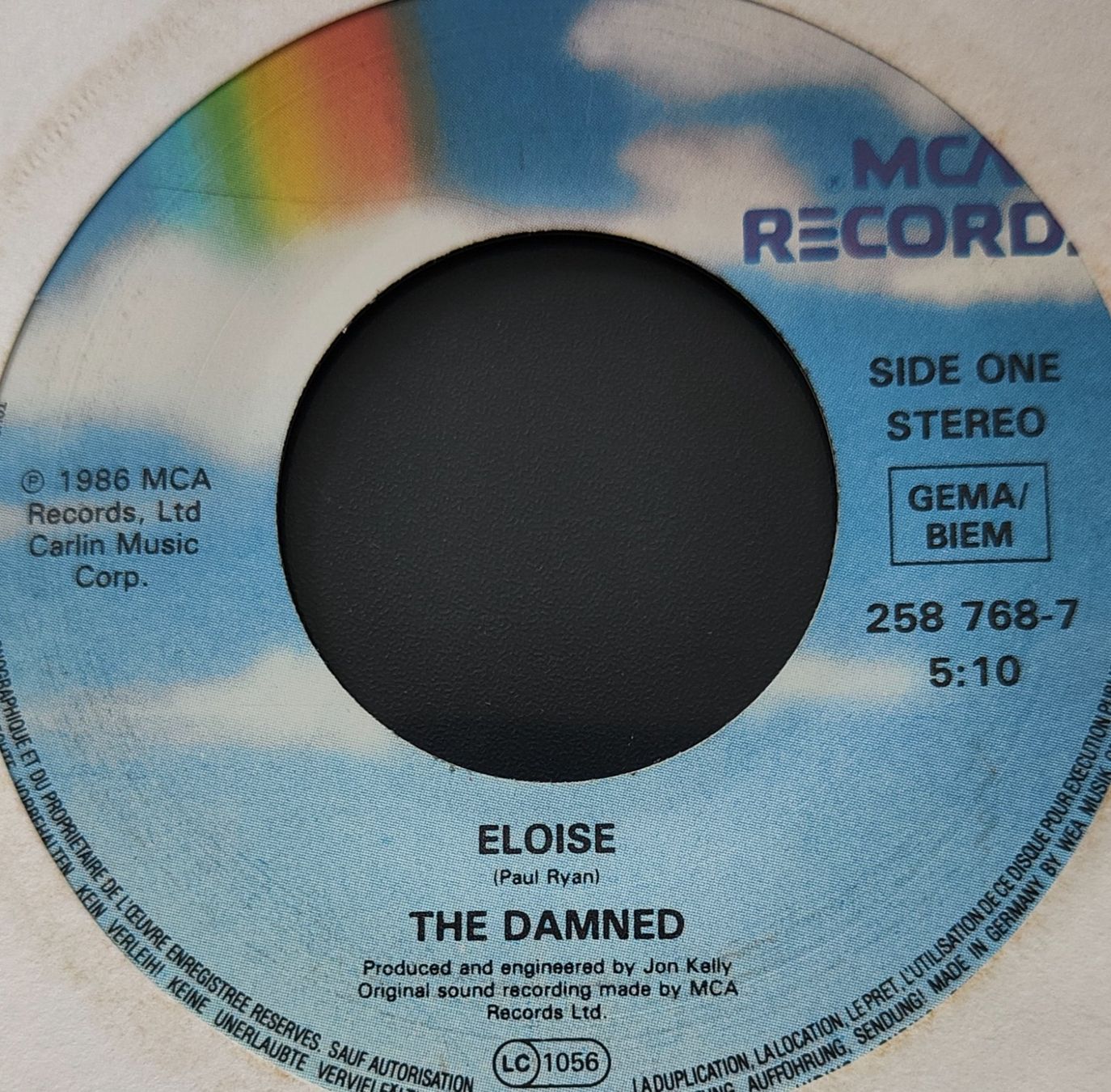Schallplatten: Vinyl Single The Damned - Eloise – Gebraucht aus Langenthal von Modo39