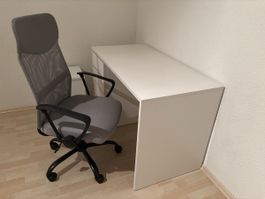 Schreibtisch, Bürostuhl, Nachtisch