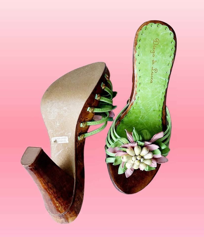 Chaussures femmes: Diego di Lucca Holz Sandaletten – D'occasion à Aarburg par Glitzerschein 1