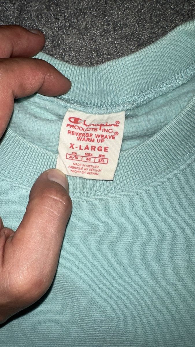 Champion Maglioni & Felpe: Champion Reverse Weave Sweatshirt hellblau Grösse XL – Usato da Spreitenbach venduto da dar_26yd 3