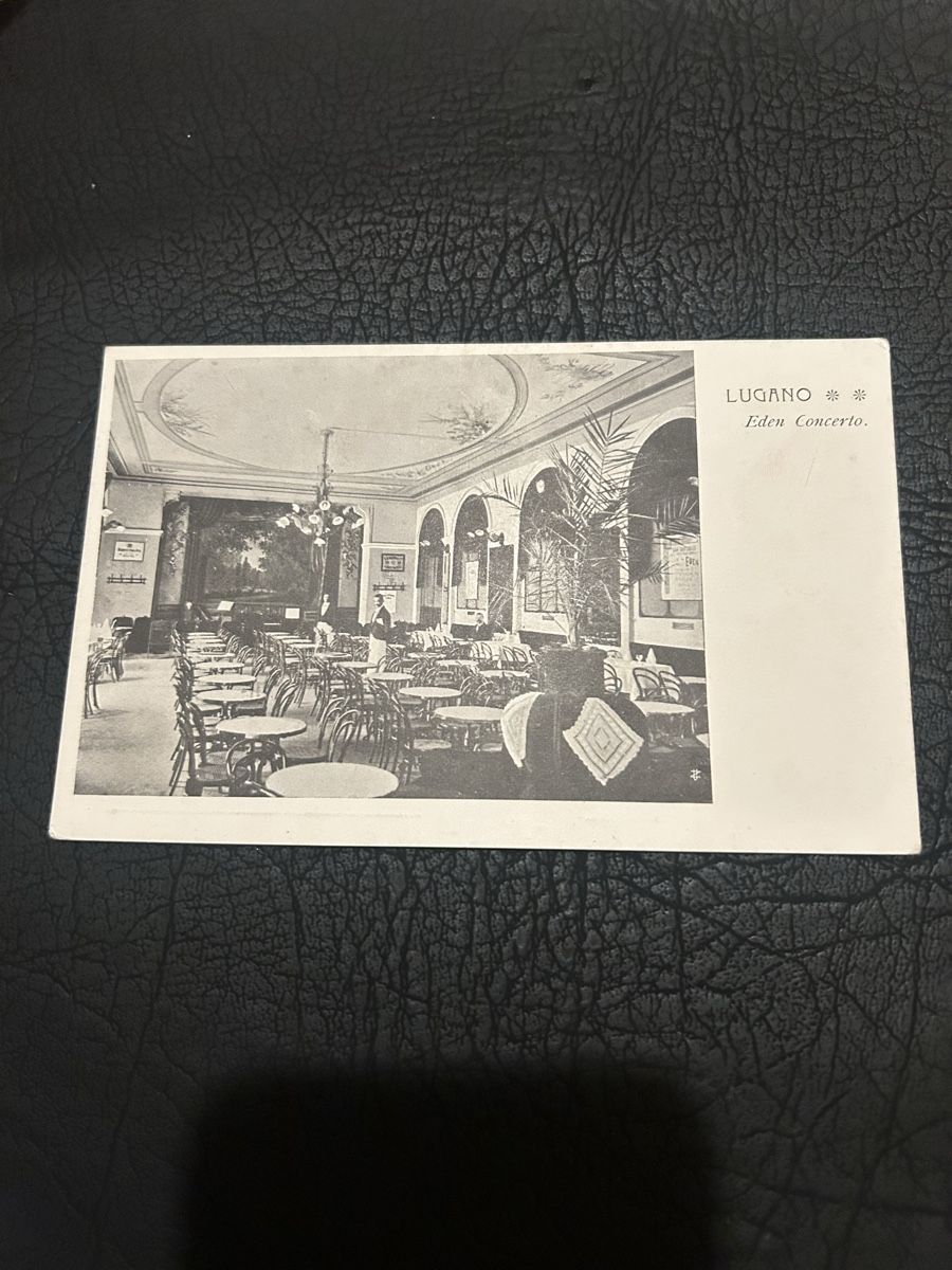Cartoline postali: Lugano, Eden Concerto  – Usato da Breganzona venduto da Milesbo