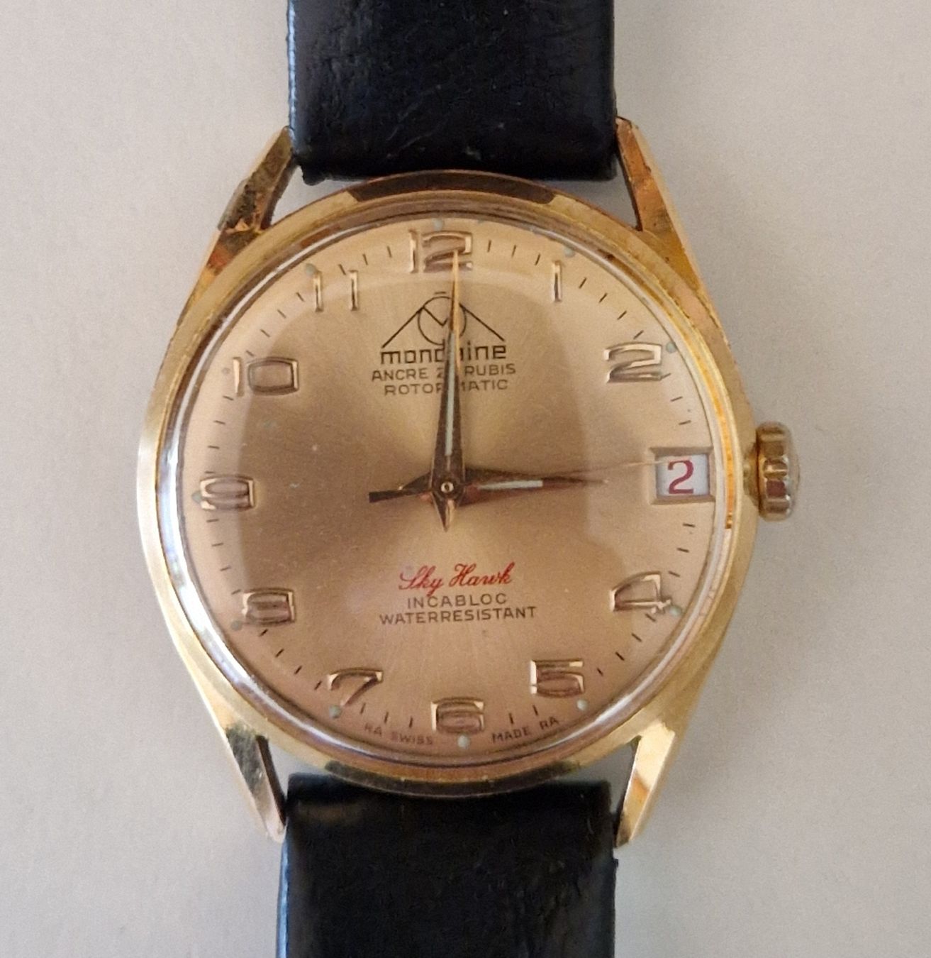 Mondaine Orologi: Vintage Mondaine "Sky Hawk Rotormatic" – Usato da Bern venduto da Ak1917