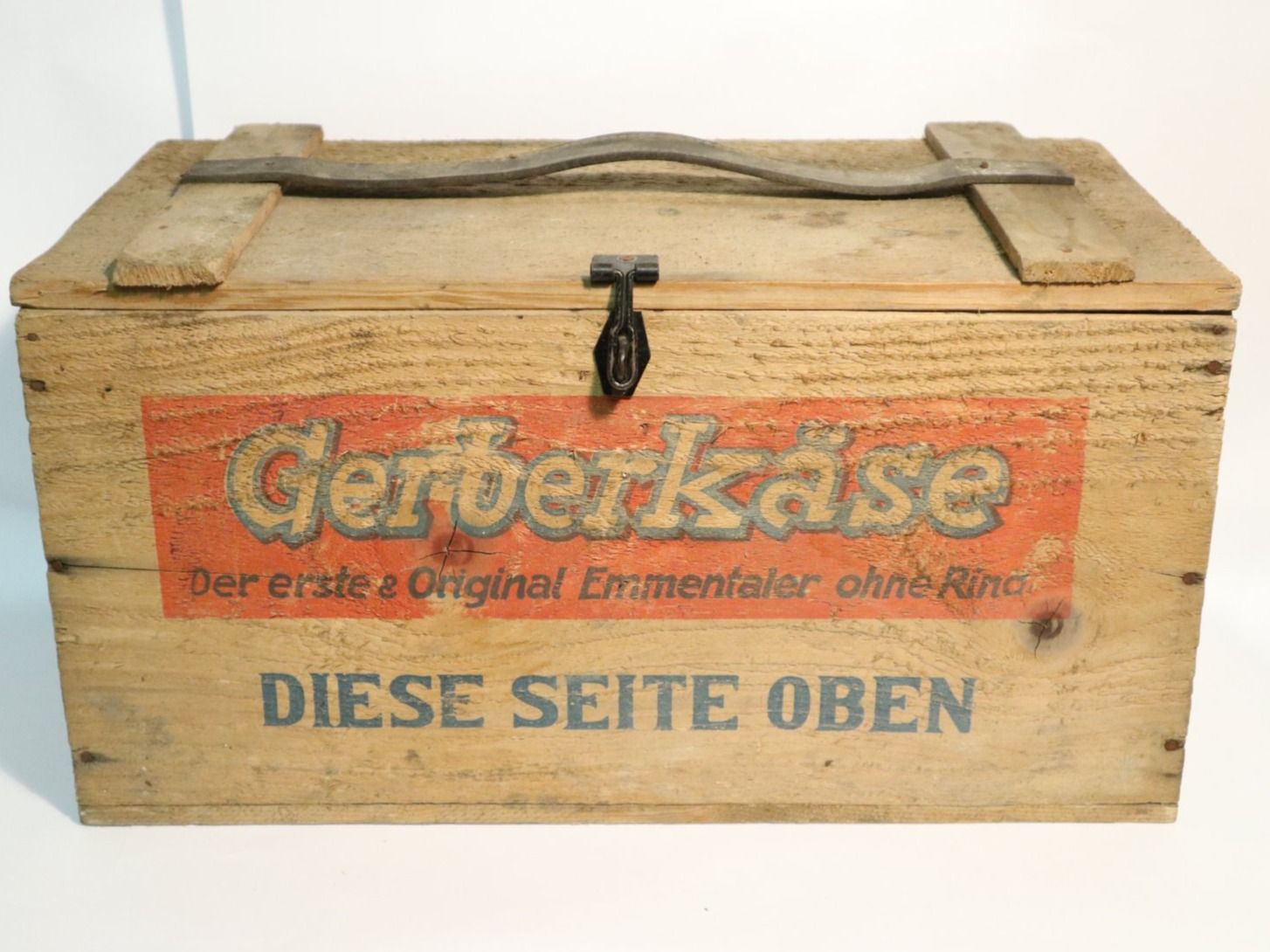 Caisses de transport: Antike Transportkiste Fromage Gerber Käse – D'occasion à Eschenbach SG par Astalavista