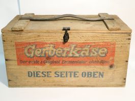 Antike Transportkiste Fromage Gerber Käse