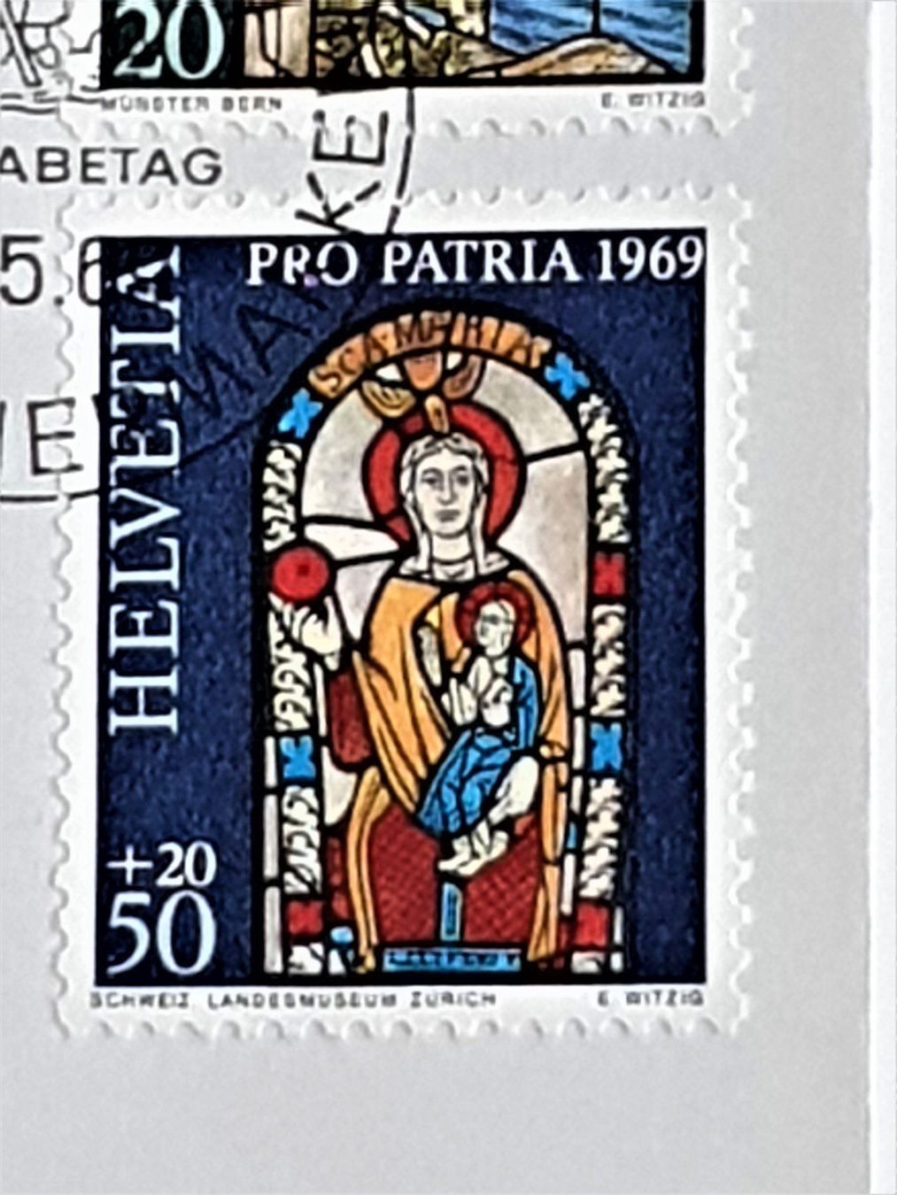 Tutti i francobolli: (81) Pro Patria Glasgemälde der sakraten – Usato da Schwarzhäusern venduto da Inot3 2