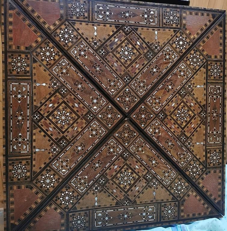 Tische: Table de jeu marqueterie orientale – Gebraucht aus Bulle von pmcavalheiro