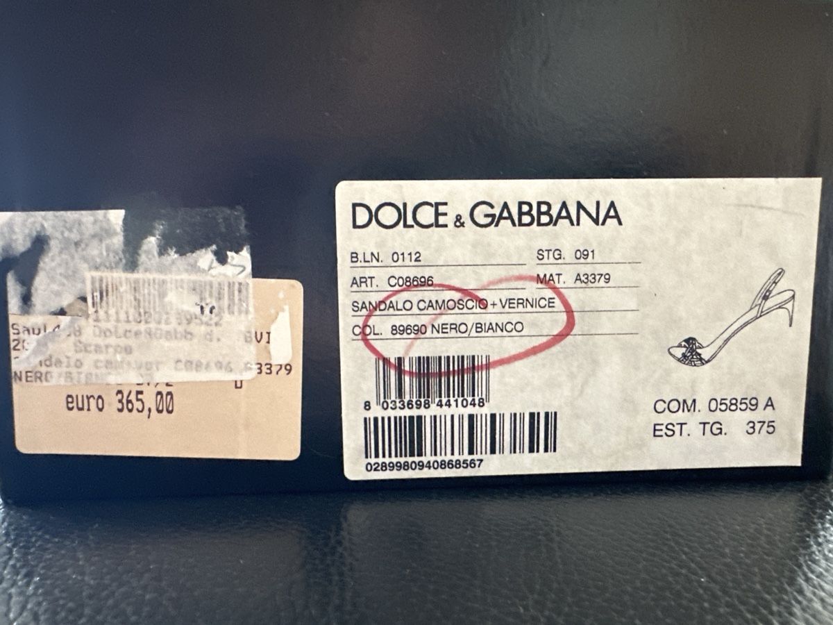 Dolce & Gabbana Damenschuhe: D&G Originale Sandalen Gr. 37.5 NEU – Neu und originalverpackt aus Fribourg von FafaL 5