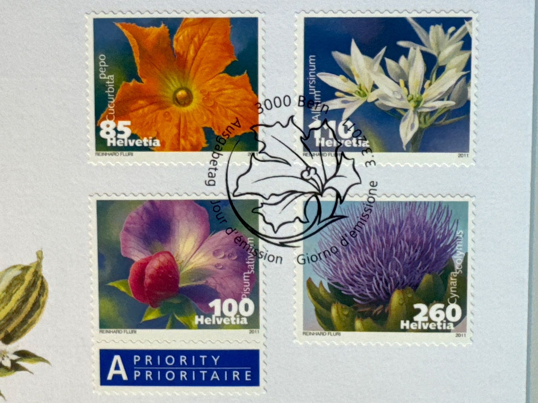 Alle Briefmarken: 2011 Blumenmarken – Gebraucht aus Küssnacht am Rigi von mic_xr8d 1