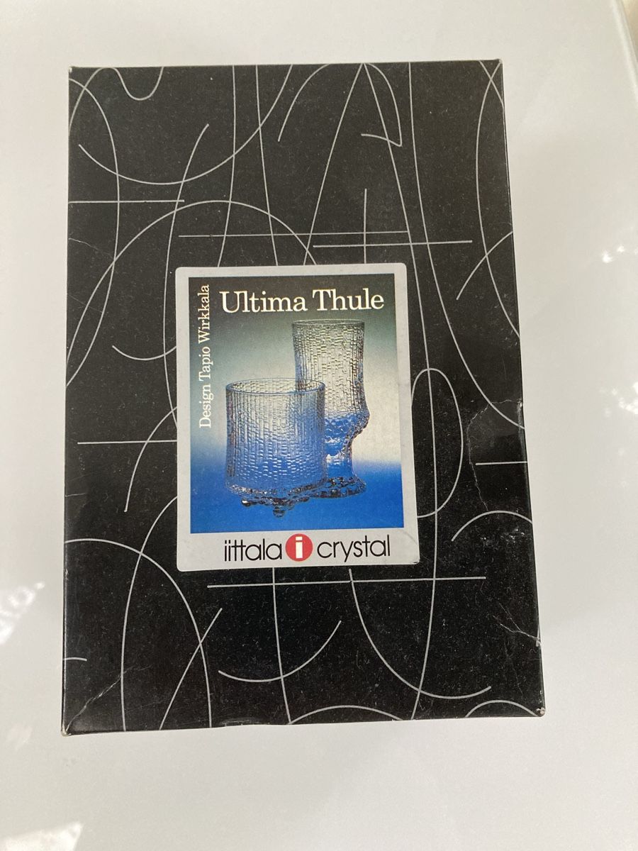 Iittala Bicchieri: Iittala Ultima Thule 2 white wine glasses – Nuovo e nell'imballaggio originale da Winterthur venduto da niemim