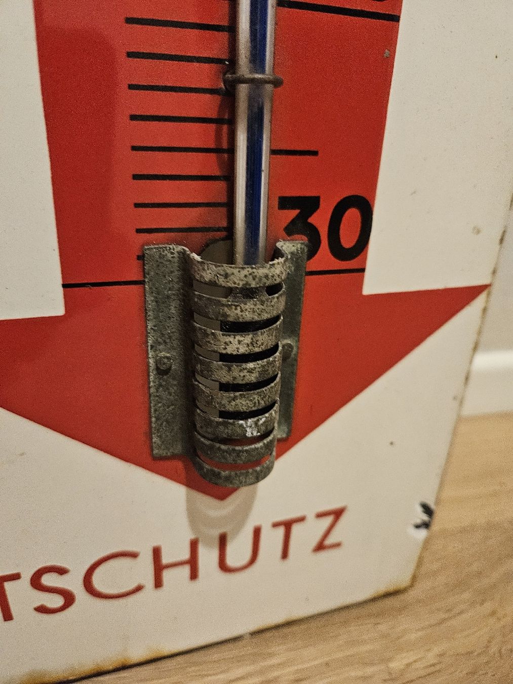 Schilder: original Veedol Emaille Thermometer!!! – Gebraucht aus Ossingen von  1