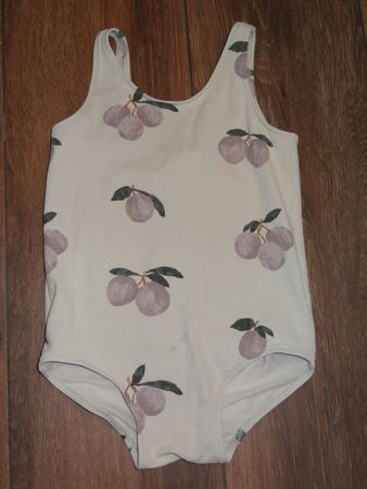 Maillot de bain H&M, motif prunes, taille 104