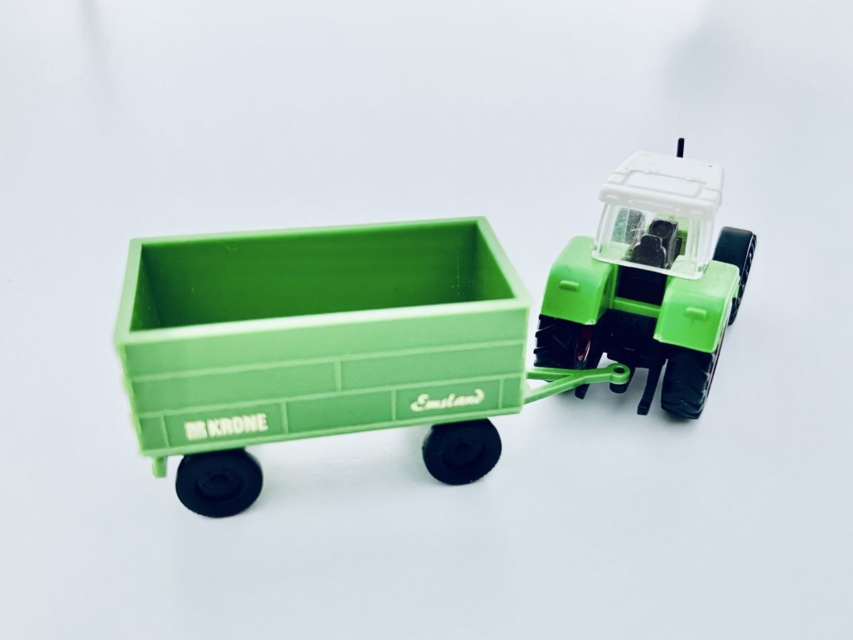 Swiss Modellini di ferrovie: Traktor mit Anhänger KRONE SPUR N – Nuovo e nell'imballaggio originale da Oberbuchsiten venduto da Orsetto24 2