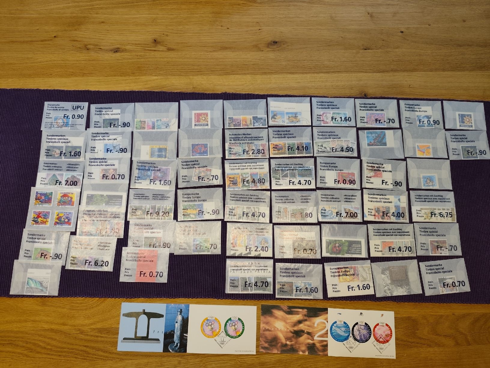 Tous les timbres: Einzelmarken, mit Ausgabestempel, Postabo 2000 bis 2004 – Neuf avec emballage d'origine à Heiden par Jaks