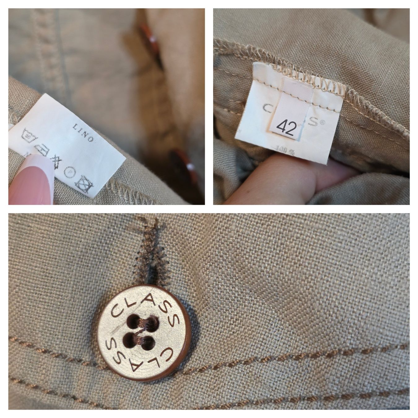 Giacche: CLASS Leinenblazer 100% Leinen Beige Gr. S/M – Usato da Wald ZH venduto da CapLux 9