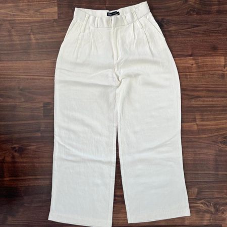 weisse ZARA Stoffhose, Size S