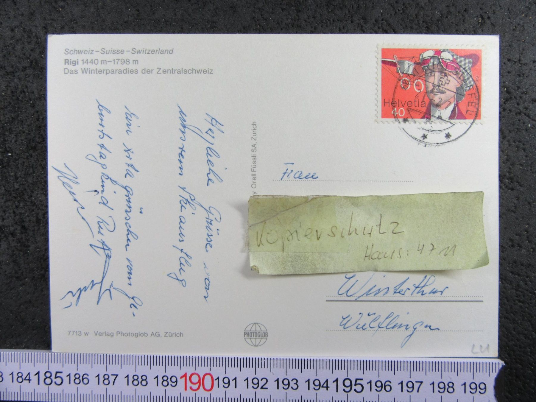 Cartoline postali: RIGI SCCHNEE LU AK BERGBAHNEN – Usato da Ettingen venduto da Hausi4711 1