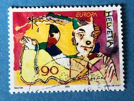 Nr. 1052 Clown mit Requisiten GESTEMPELT 2002 