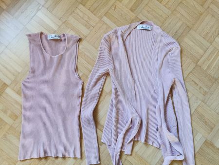 Strickjacke + Top Bruno Benini Gr. XS