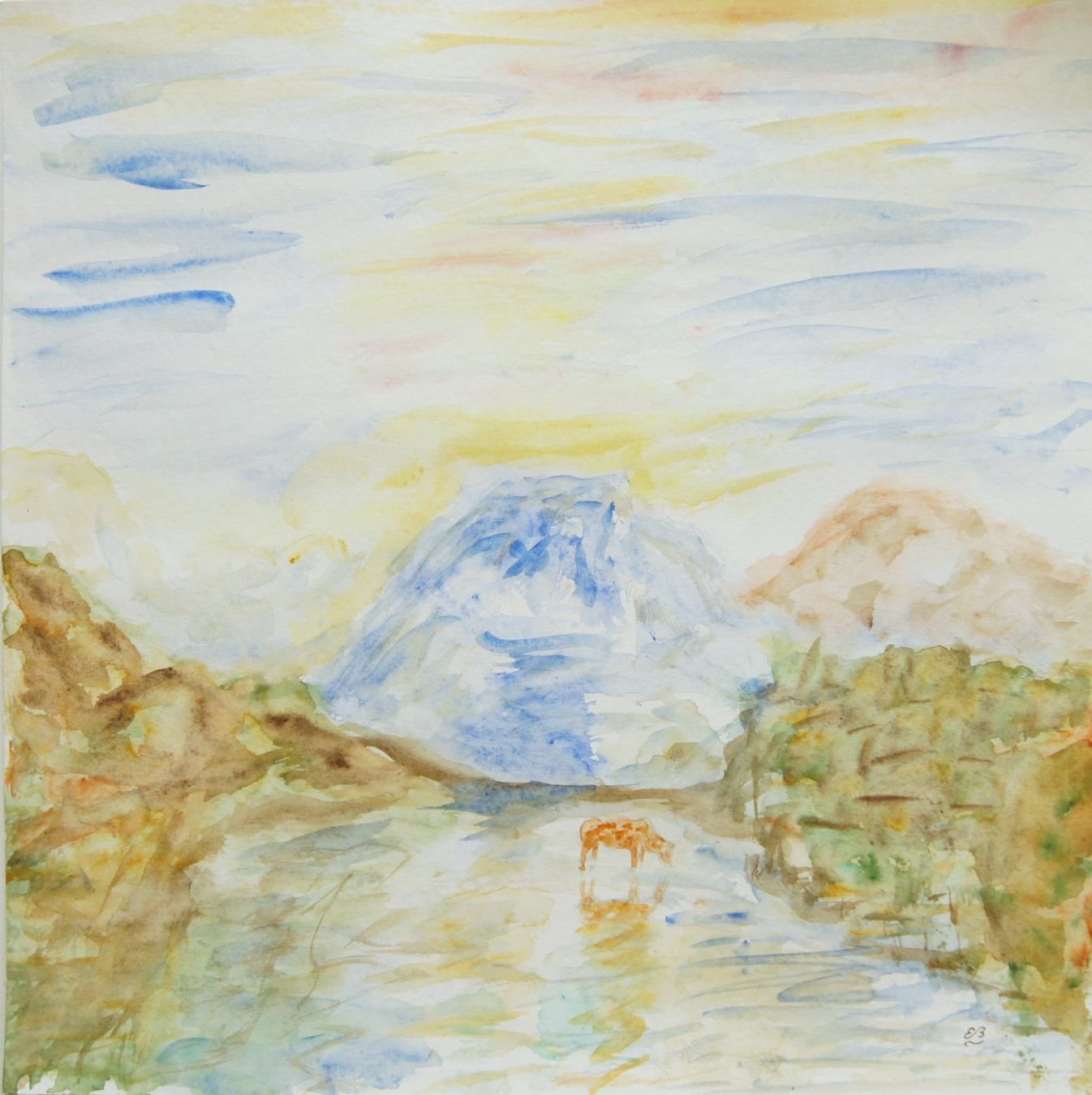 Gemälde: 10 Landschafts-Aquarelle – Neu (gemäss Beschreibung) aus Fribourg von erw_68dx