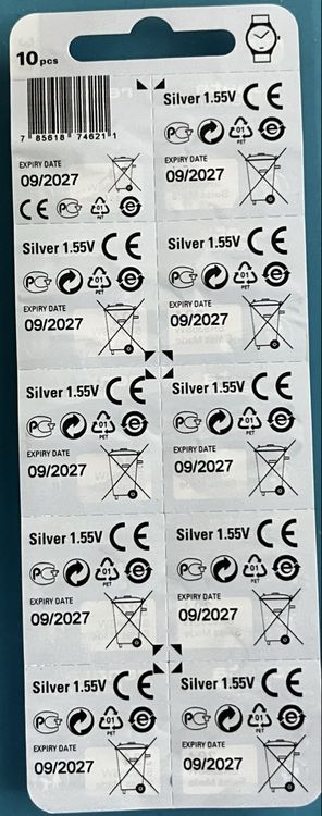 Caricatori & Batterie: 10x Knopfzellen Renata 394 SR936SW 1.55V, Neu, Original – Nuovo (secondo la descrizione) da Grenchen venduto da chththl 1