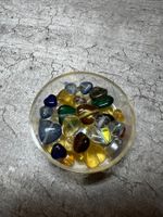 Glaswachsperlen - Mix / Glasperlen Herz - Farbe MIX (neu)