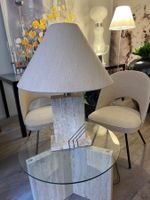 Marmor, Travertin Lampe Tischlampe, Fratelli Manelli, 70er