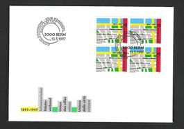 CH FDC Viererblock
