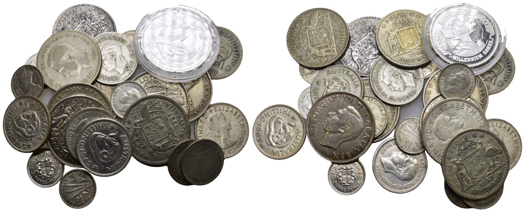 Alle Münzen: Australien Lot Silber – Gebraucht aus Bern von numismatictops