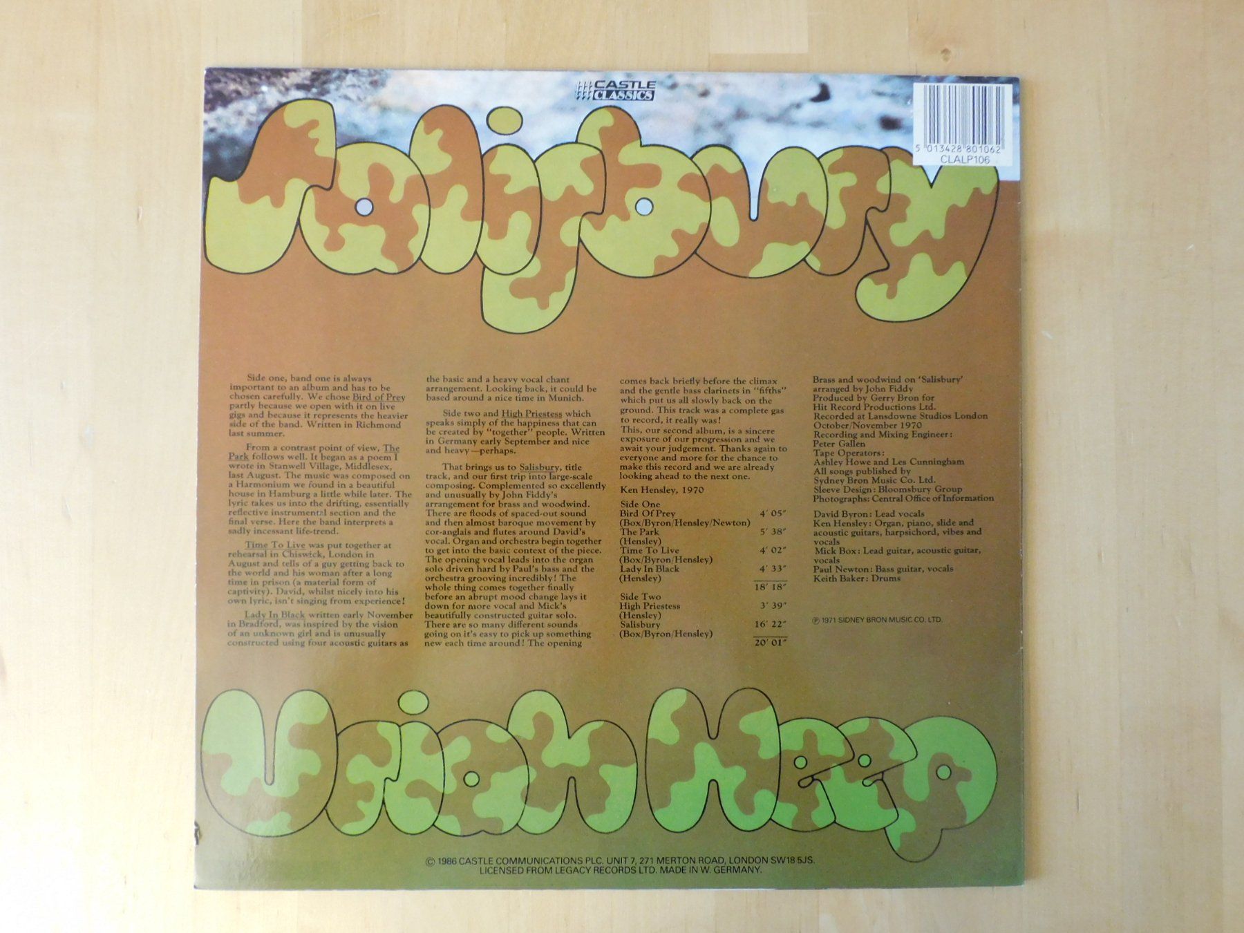 Dischi in vinile: Uriah Heep - Salisbury - UK - 1986 – Usato da Emmenbrücke venduto da Dickens 1
