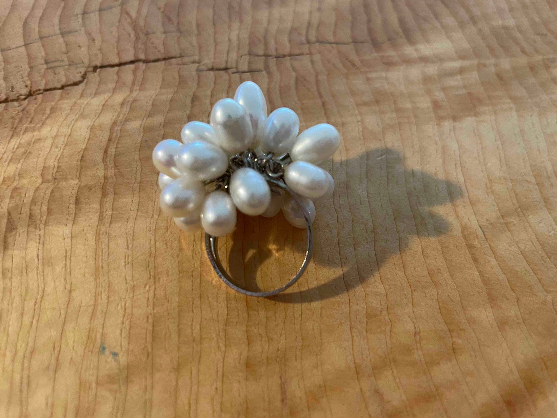 Ringe: Bague artisanale perles blanches | Ring mit weissen Perlen – Neu (gemäss Beschreibung) aus Zürich von AnnaSa 3
