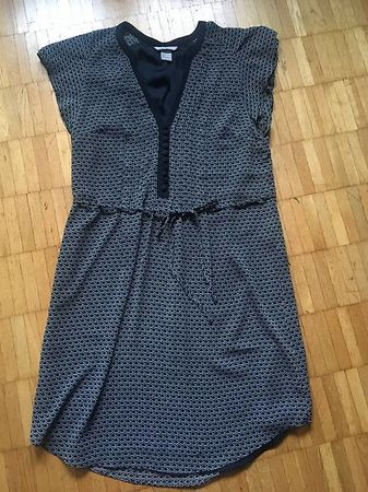 Damenkleid navy bedruckt 38