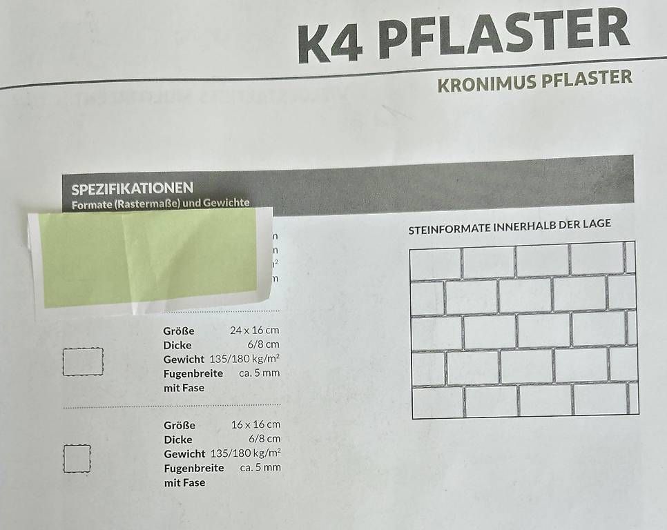 Pietre & tegole: NEUE Kronimus K4 Pflastersteine – Nuovo e nell'imballaggio originale da Eiken venduto da hansjosefstalder 3