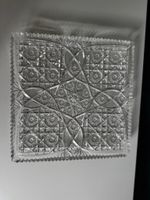 28x28cm Kristallplatte Sternschliff exquisites Dekor