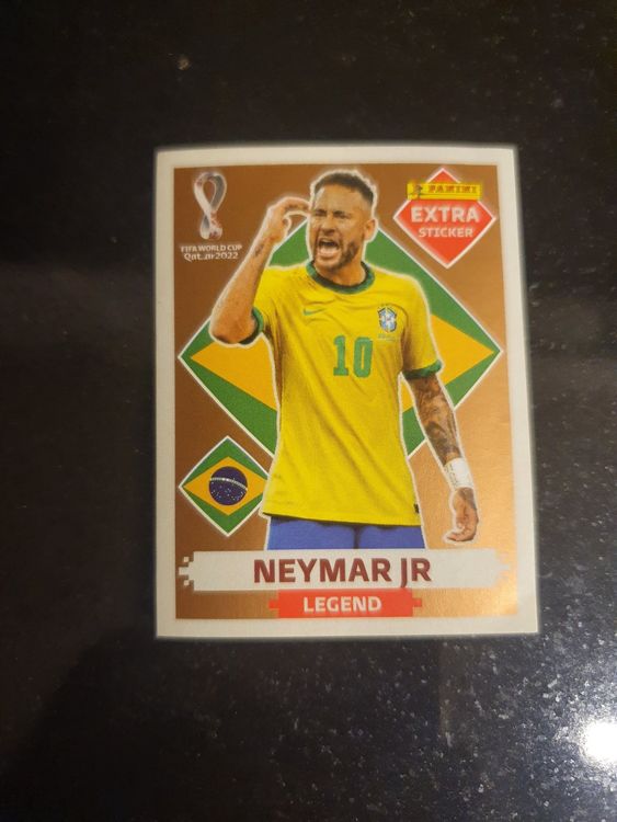 Panini Qatar World Cup Extra Sticker 2022 Legend Neymar Junior - BRONZE