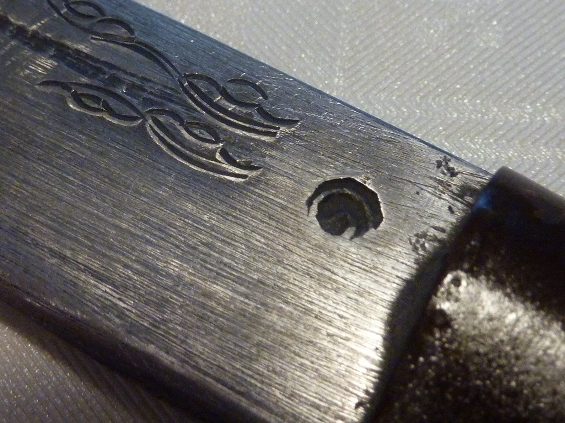 Zubehör: Dolch Messer Badek Indonesien Java Su Damast Lontara Schrift – Gebraucht aus Dietikon von damaszen 3