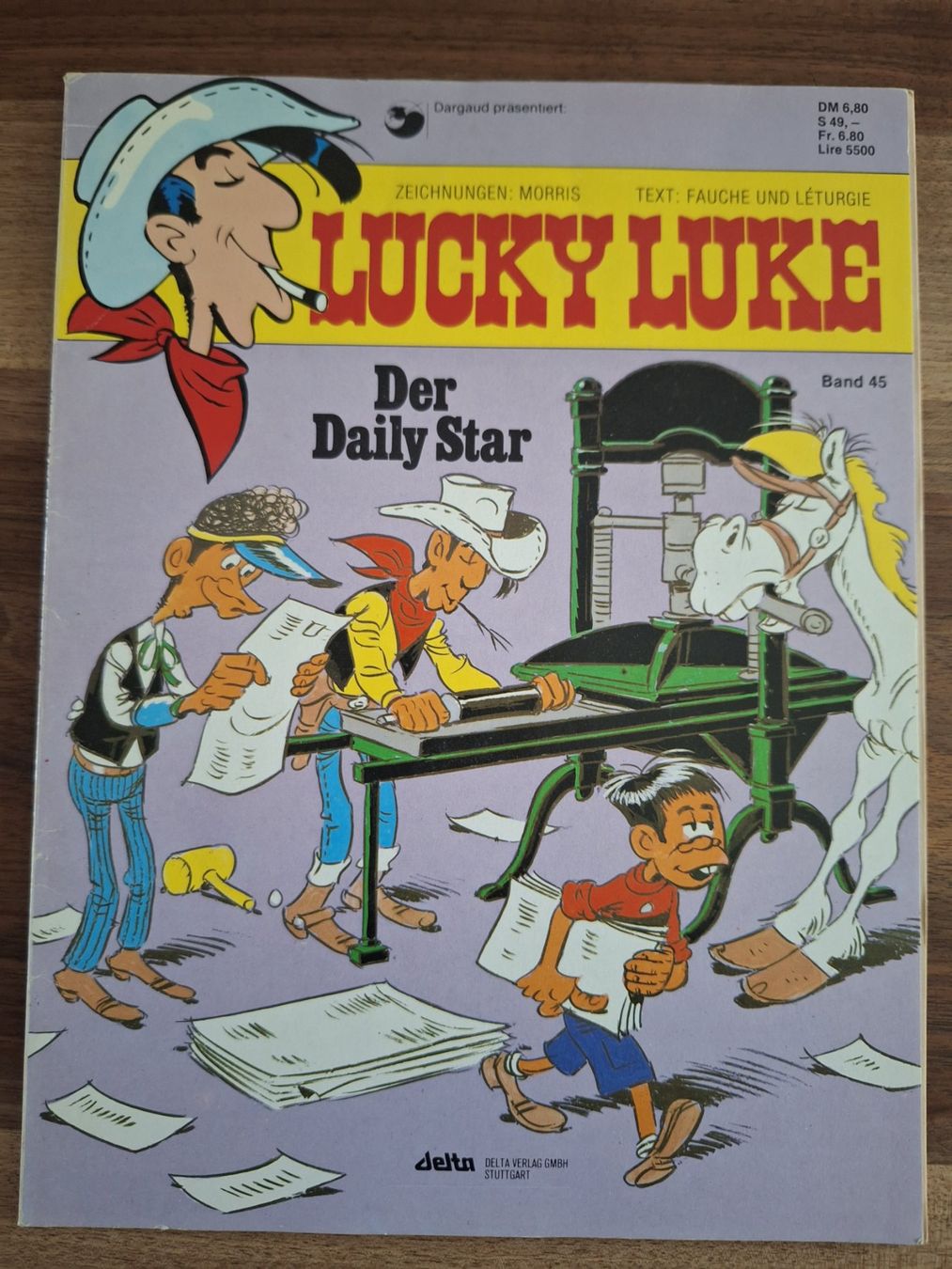 Fumetti: Lucky Luke Comic - Der Daily Star, Band 45 – Usato da Affeltrangen venduto da Salz-Pfeffer