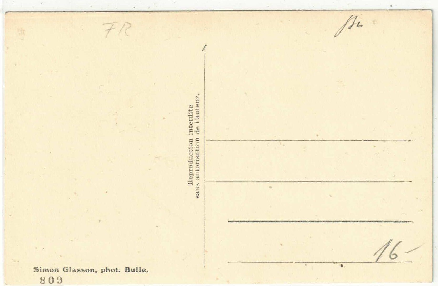 Cartoline postali: Charmey - Vue generale – Usato da Ettingen venduto da Kartenplanet 1