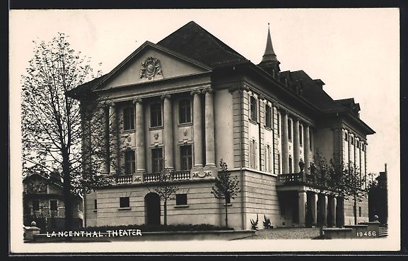 Ansichtskarten: AK Langenthal, Das Theater, 1929 – Gebraucht aus Berlin von bartko-reher