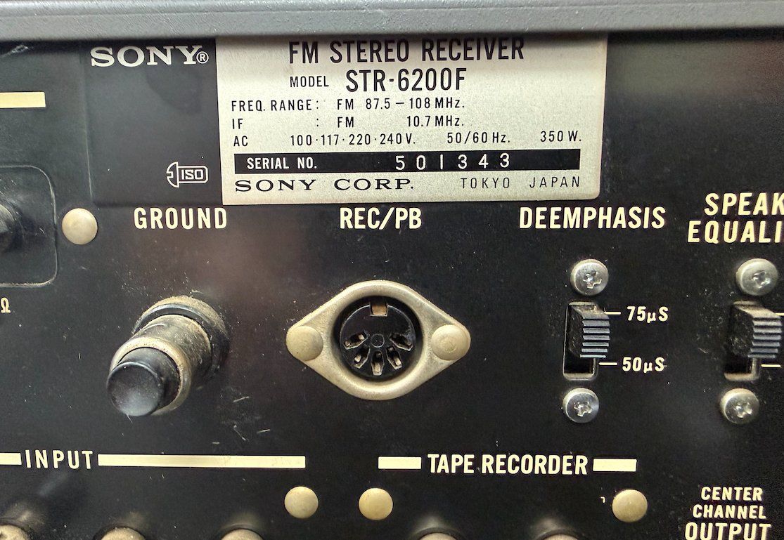 Sony Amplificateurs: Ampli-Receiver SONY STR 6200F – D'occasion à Châtillon JU par laoo 7