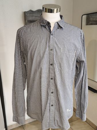 edc Hemd Herren XL Gestreift Baumwolle Top Zustand!
