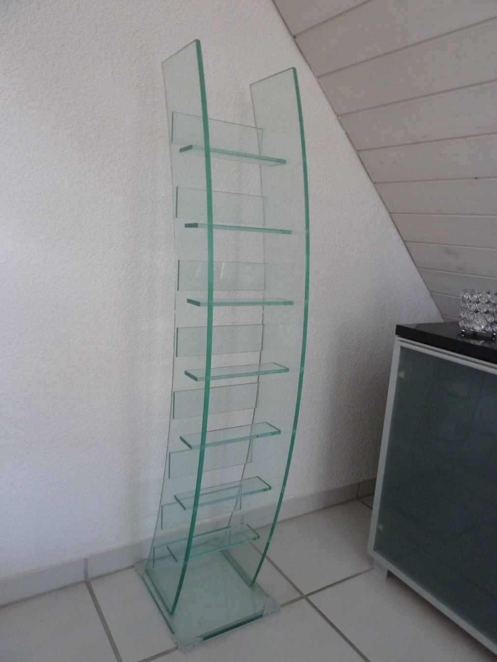 Racks & Cavalletti: Design CD-Regal aus Glas – Usato da Affoltern am Albis venduto da Sennrtv 1