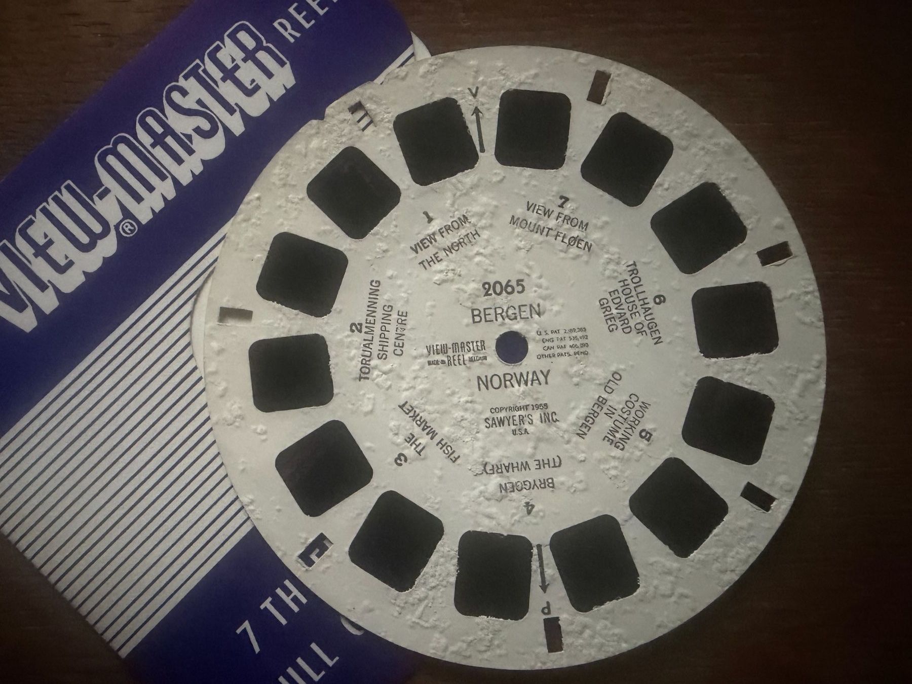 View-master Spielzeuge: View-Master 3D: Nr. 2065  BERGEN NORWAY – Gebraucht aus Tegerfelden von siebenmacky